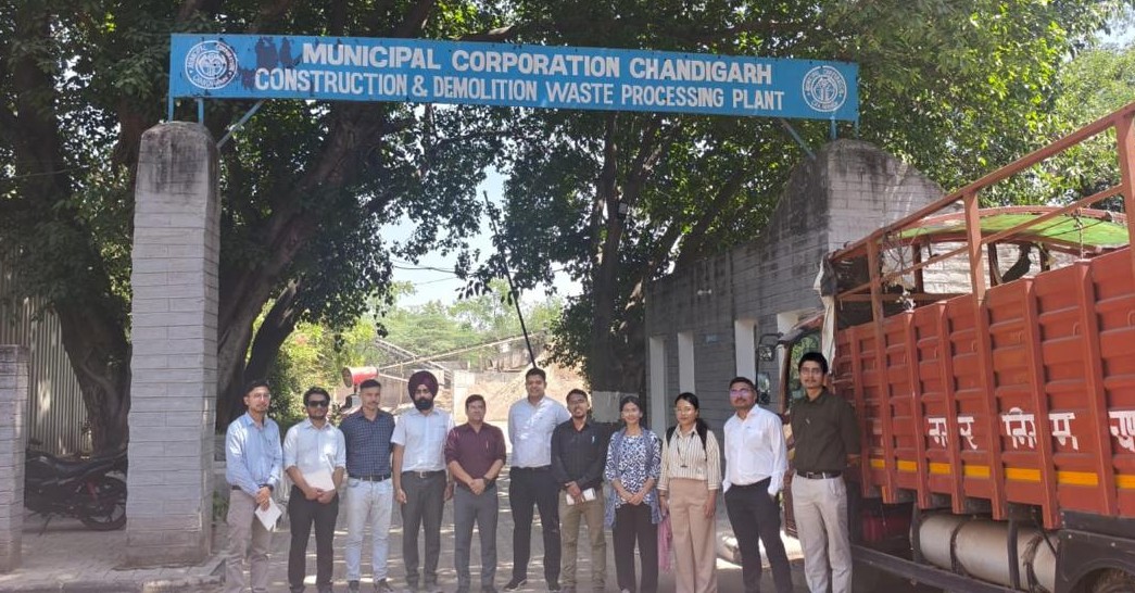 Dust Management Chandigarh CD Waste Processing Plant Site Visit - iFOREST Past Training Session