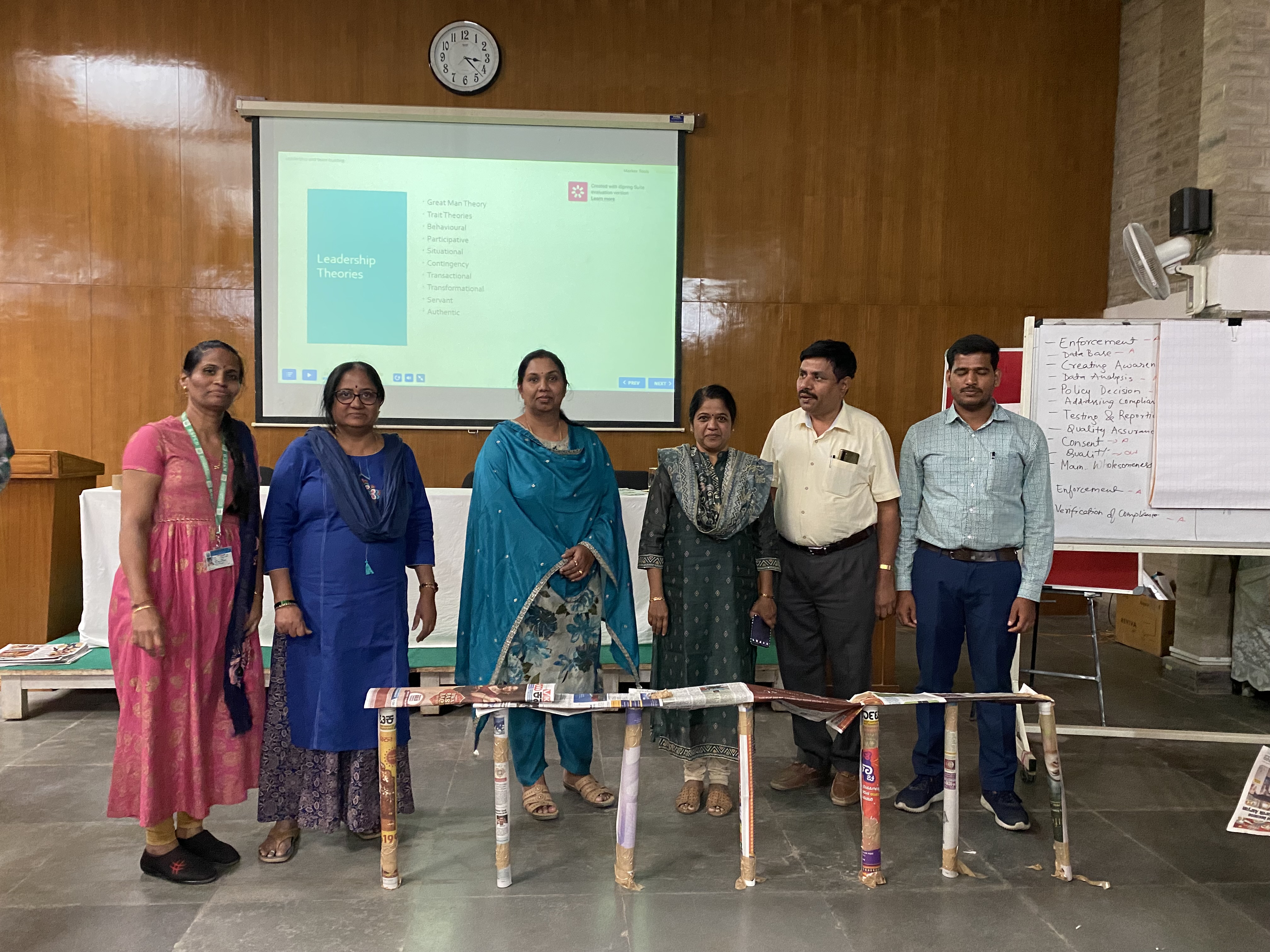 Refresher Leadership Theories Newspaper Bridge Team Activity - iFOREST Past Training Session